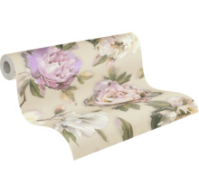 Rouleau de papier peint à motif floral