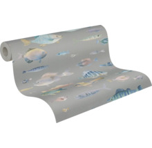 Rouleau de papier peint avec motif de poissons