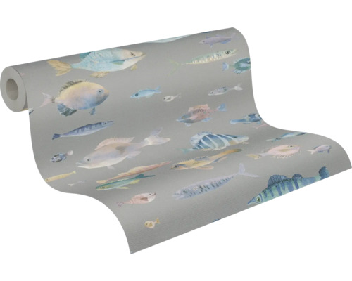 Rouleau de papier peint avec motif de poissons