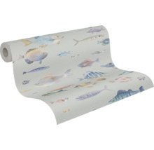 Rouleau de papier peint avec motif de poissons