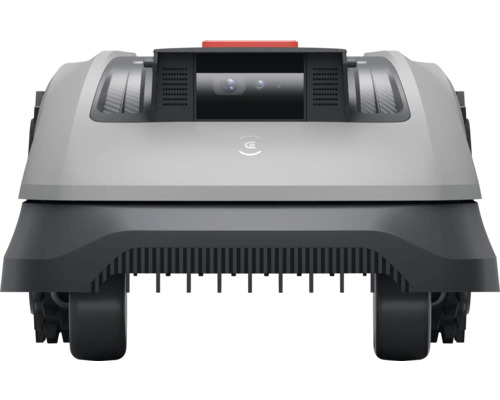 Vue arrière d''un robot tondeuse