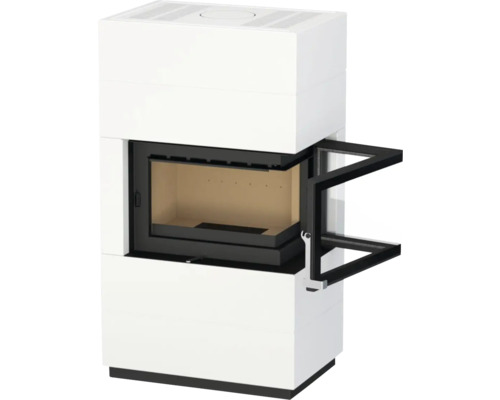 Kaminofen mit offener Tür