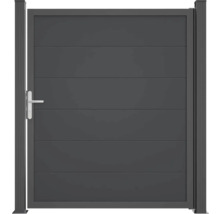 Portillon de jardin en métal avec poignée