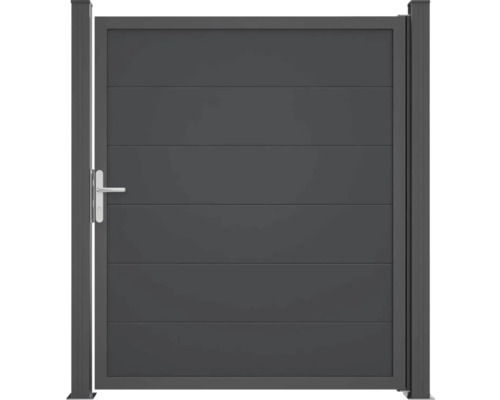 Portillon de jardin en métal avec poignée