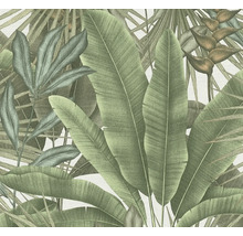 Tapete mit tropischen Blättern