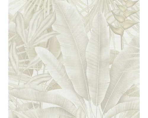 Tapete mit Blätter- und Blütenmuster