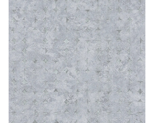 Tapete mit Steinoptik und geometrischem Muster