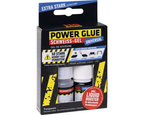 Power Glue Schweiss Gel Universal in der Verpackung