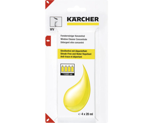 Kärcher Nettoyant vitres concentré pour un nettoyage sans traces avec effet hydrofuge