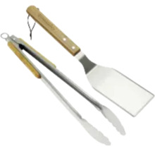 Grillbesteck Set aus Grillzange und Grillwender