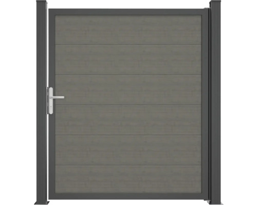 Portillon de jardin en bois et métal
