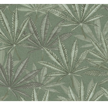 Papier peint avec motif de feuilles