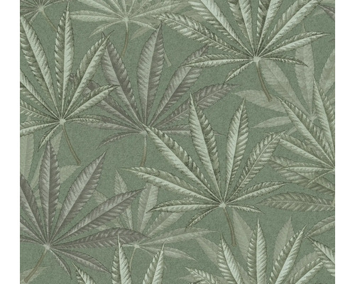 Papier peint avec motif de feuilles