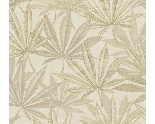 Papier peint avec motif de feuilles