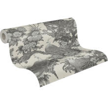 Rouleau de papier peint avec motif d''oiseaux et de fleurs