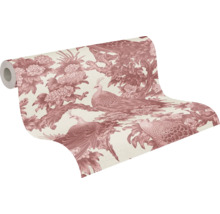Rouleau de papier peint avec motif d''oiseaux et de fleurs