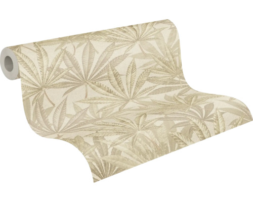 Rouleau de papier peint avec motif de feuilles