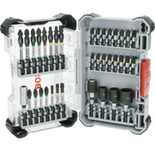 Jeu d''embouts de vissage Bosch avec différents embouts et clés à douille dans une boîte à outils