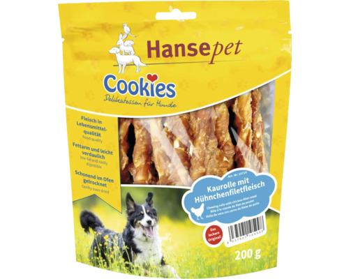 En-cas pour chiens cookies filet de poulet sur stick à mâcher, 200 g