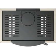 Ansicht von oben eines Kaminofens