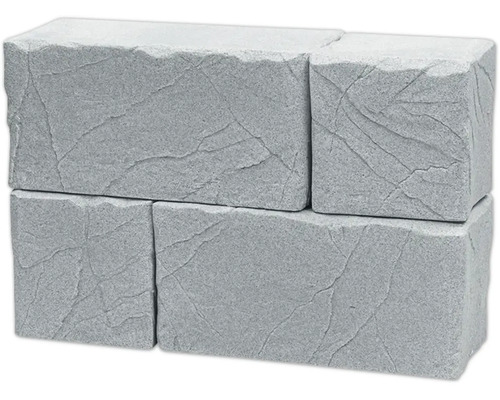 Graue Mauersteine gestapelt