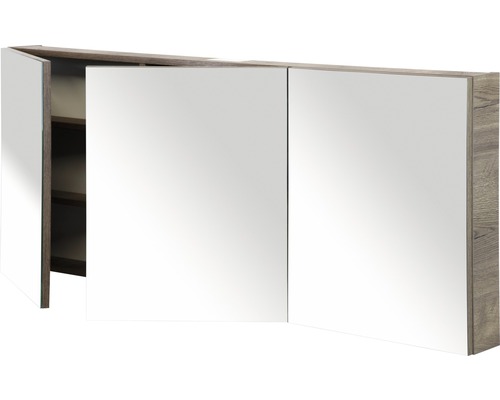 Armoire de toilette avec trois portes et étagères