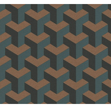 Papier peint avec motif géométrique 3D