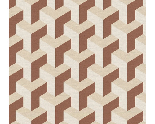 Papier peint avec motif géométrique de cube 3D