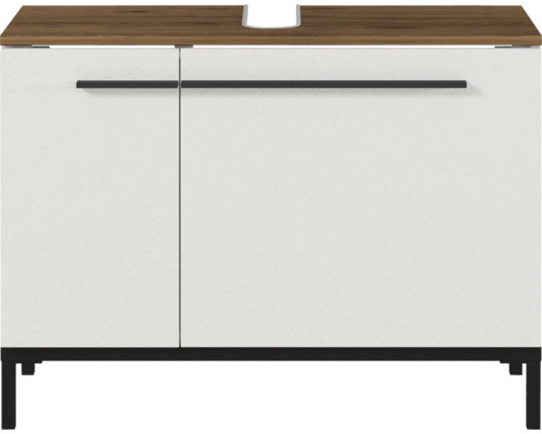 Germania Waschbeckenunterschrank GW-YONKERS BxHxT 80 x 59 x 34 cm Frontfarbe kaschmir Waschtischunterschrank mit zwei Türen und Ablagefläche