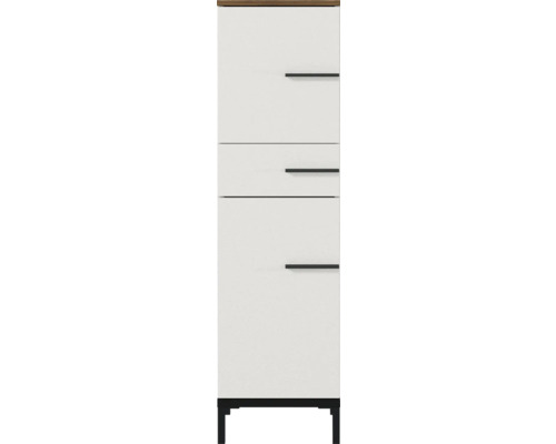 Germania Midischrank GW-YONKERS BxHxT 34 x 123 x 34 cm Frontfarbe kaschmir Hochschrank mit drei Schubladen und Ablagefach