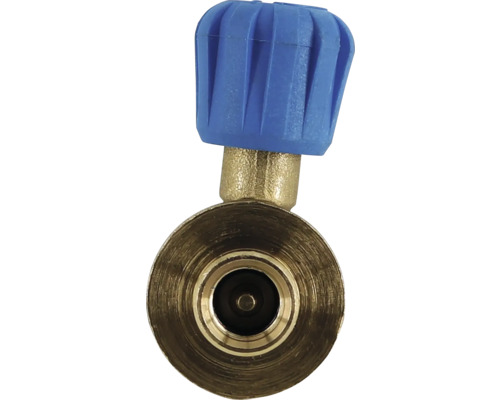 Valve de remplissage de réfrigérant avec bouton de commande