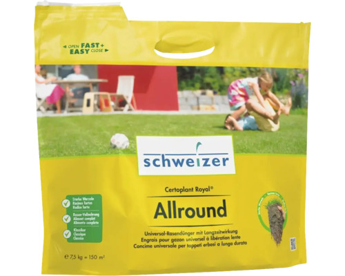 Eric Schweizer Engrais pour gazon Certoplant Royal Allround 7.5 kg