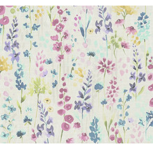 Papier peint à motif floral avec des fleurs colorées