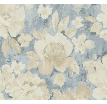 Papier peint à fleurs avec motif floral de grande surface