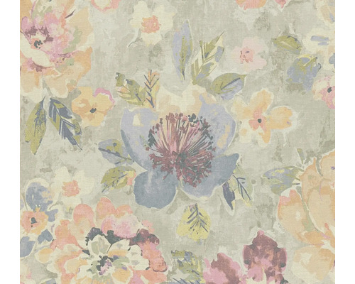Vliestapete 39607-2 Aquarell Dreams Blumen pastell Tapete mit Blumenmuster