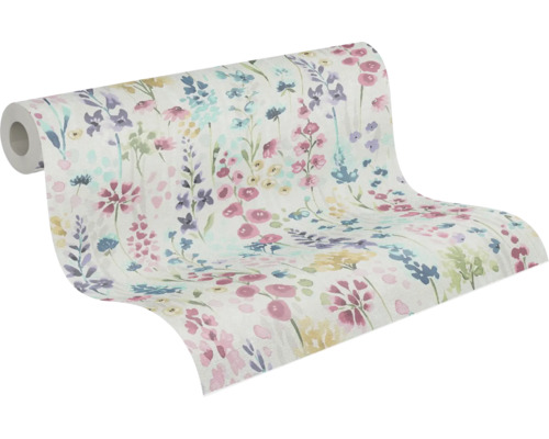 Rouleau de papier peint à motifs floraux