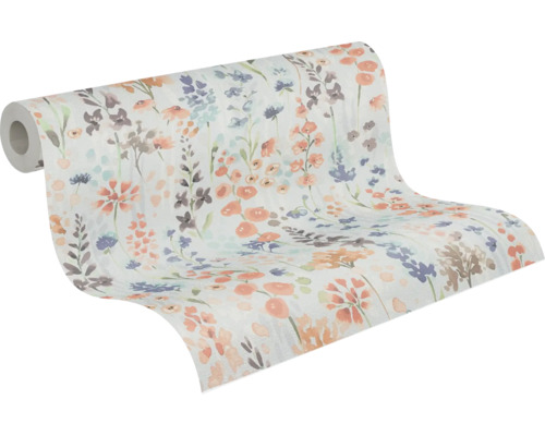 Rouleau de papier peint à motif floral