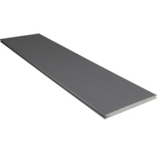 Lame de terrasse Konsta en bois composite Xtra profilé plein gris clair mat 18x260 mm (au mètre à partir de 1,00 m jusqu'à 6,00 m max.)