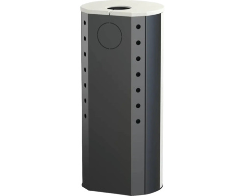 Papierkorb aus Metall mit Öffnung oben