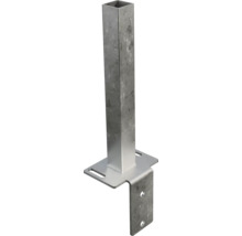 Pfostenanker aus Metall mit quadratischem Pfosten