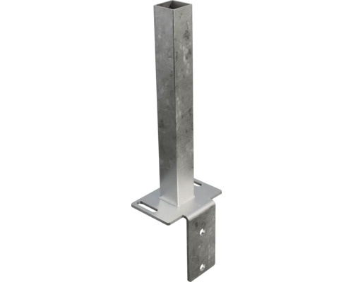 Pfostenanker aus Metall mit quadratischem Pfosten