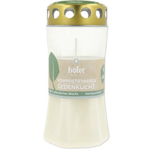 Bougie commémorative d''extérieur avec cire compostable