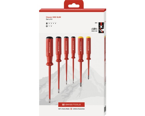 PB Swiss Tools Schraubendreher Innensechskant 2x80 Mm Mit Kugelkopf – Classic Griff, Schlagfest