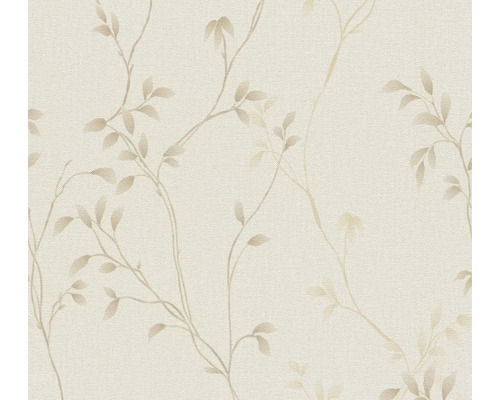Vliestapete 39767-1 Pure Elegance Blätterranke creme braun Tapete mit Blätterrankenmuster