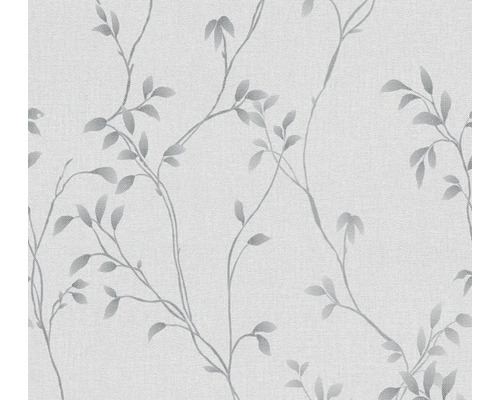 Vliestapete 39767-4 Pure Elegance Blätterranke grau Tapete mit Blätter- und Zweigmuster