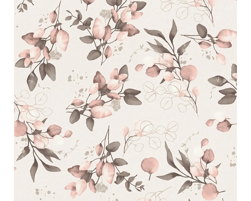 Vliestapete 39768-1 Pure Elegance Eukalyptus-Blätter rosa Tapete mit Eukalyptusblattmuster