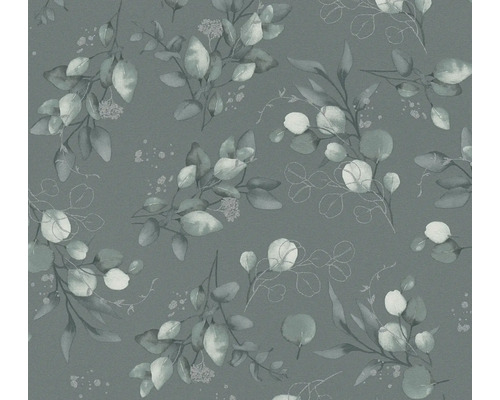 Vliestapete 39768-3 Pure Elegance Eukalyptus-Blätter dunkelgrün Tapete mit Eukalyptusmuster