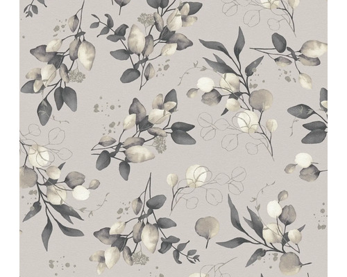 Vliestapete 39768-4 Pure Elegance Eukalyptus-Blätter beige Tapete mit Eukalyptus-Blatt-Design