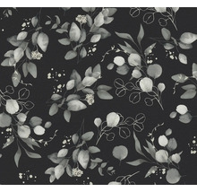 Eukalyptus Blätter Muster auf dunklem Hintergrund