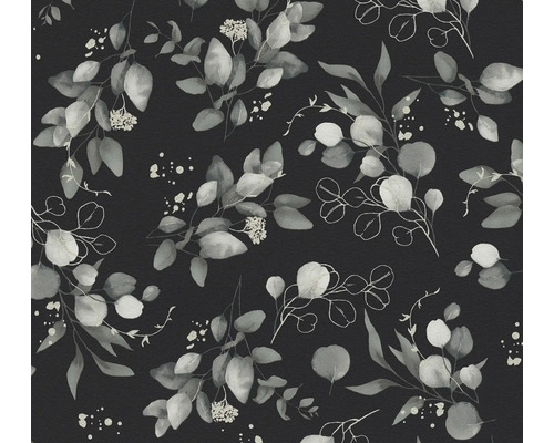 Eukalyptus Blätter Muster auf dunklem Hintergrund